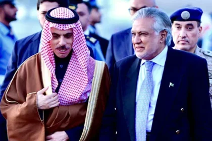 Saudi Arabia Foreign minister and Pakistan's foreign minister Ishaq Dar
