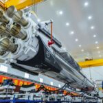 China’s Zhuque-3 reusable rocket undergoing pre-launch tests at LandSpace facility ahead of its maiden flight.