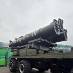 “Pakistan Army’s Fatah-IV cruise missile launching during live test — showcasing terrain-hugging flight and 750 km strike range.”