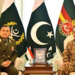 Pakistan Army Chief Field Marshal Syed Asim Munir meets Tajikistan Defence Minister Colonel General Sobirzoda Emomali Abdulrahim at GHQ Islamabad.