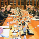 Pakistani and Russian officials hold high level discussions during the SCO summit in Moscow focusing on strategic cooperation in political economic and security domains.