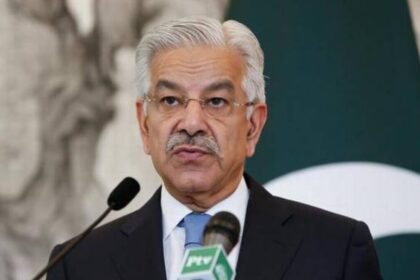 Pakistan Defence Minister Khawaja Asif addresses media after the Islamabad blast, declaring readiness for a conventional war with Afghanistan.
