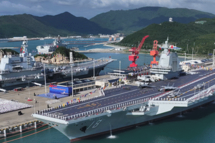 Xi Jinping inspects Fujian aircraft carrier during official induction ceremony.