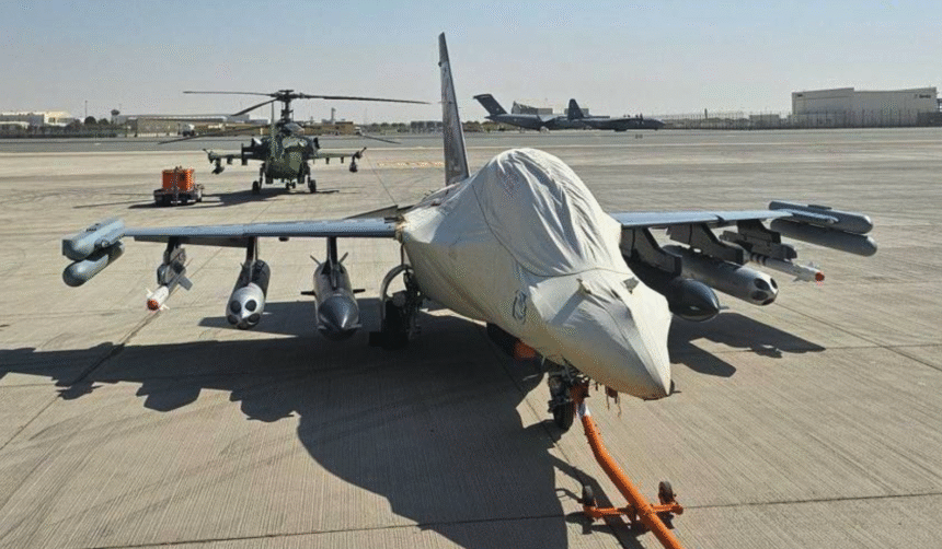 “Upgraded Russian Yak-130M combat trainer aircraft preparing for international debut at Dubai Airshow 2025”