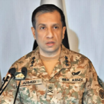 "DG ISPR delivers firm message: 'Nobody will be allowed to create fissure between armed forces and public.' The military spokesperson emphasized that one individual's desires cannot supersede the interests of the state of Pakistan."