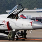 Pakistani JF-17 Thunder fighter jet in flight, central to Pakistan's expanding military exports to Middle East