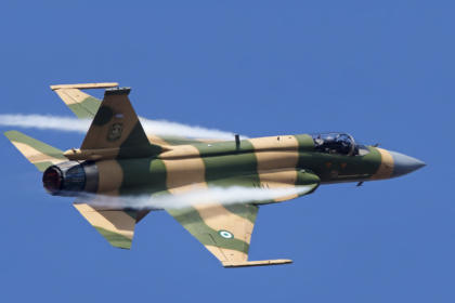 "Pakistani JF-17 Thunder fighter jet in flight - the combat-proven aircraft at the center of a $4 billion defence deal between Pakistan and Saudi Arabia that would convert Saudi loans into military equipment purchases"